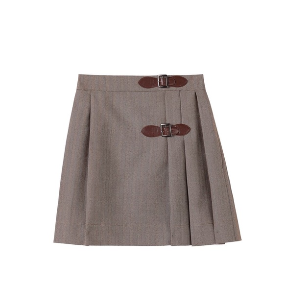 Nou Nelle Other - Nou Nelle Herringbone Brown Skirt,Size 4